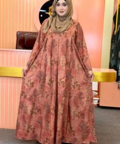 Nayra Floral Pleated Abaya